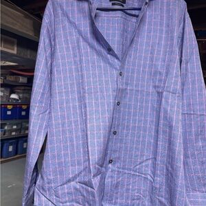 Bugatchi Blue Checkered Shirt